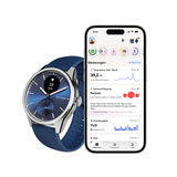 Withings ScanWatch 2 - Blau 42mm + Gratis Withings Lederarmband in Schwarz