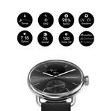 Withings ScanWatch 2 - black 38mm + Gratis Withigns Lederarmband Schwarz
