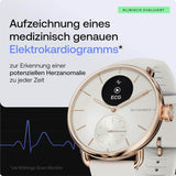 Withings ScanWatch 2 - 38mm Blau Rosegold + Gratis Withings Lederarmband