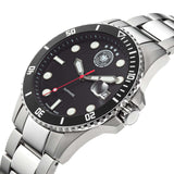 DFB GERMAN FOOTBALL BUND quartz watch stainless steel black one size men's Swiss movement 42 mm 20504-1E, 20504-2E, 20504-3E