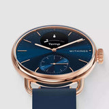 Withings ScanWatch 2 - 38mm Blau Rosegold + Gratis Withings Lederarmband