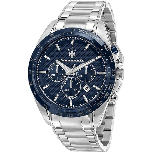 Maserati R8873612043 Orologio da uomo cronografo Traguardo acciaio/blu