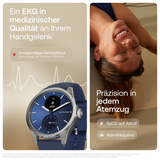 Withings ScanWatch 2 - Blau 42mm + Gratis Withings Lederarmband in Schwarz