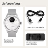 Withings Scanwatch 2 - White 42mm + Gratis Withings Lederarmband