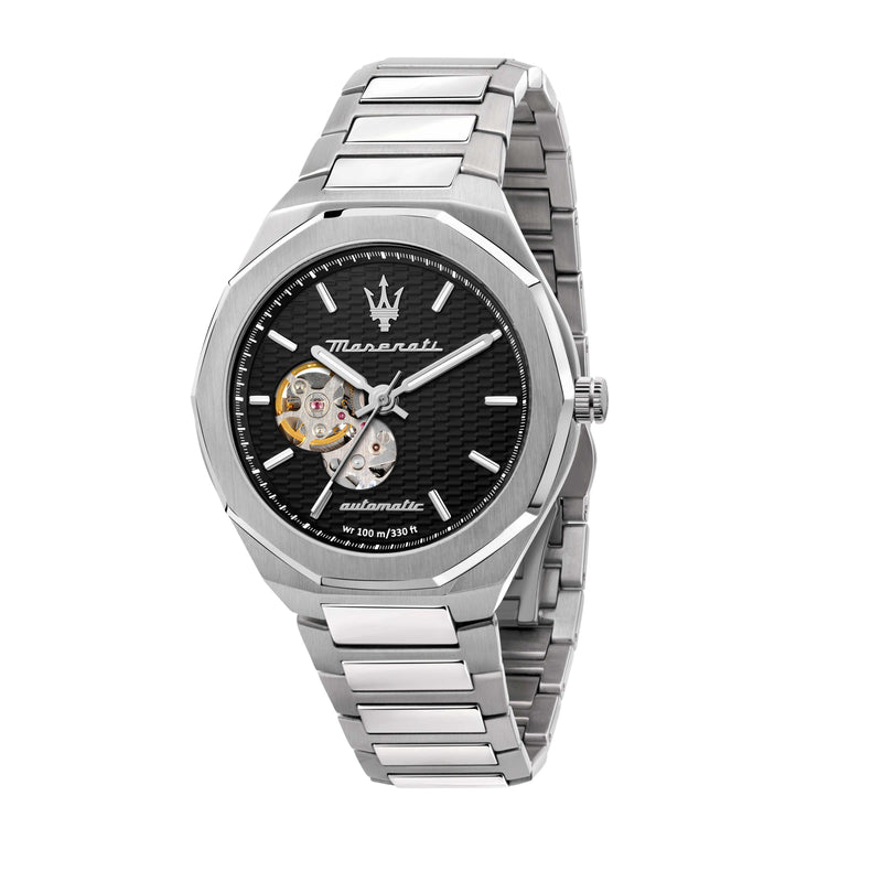 Maserati Herren Uhr, Stile Kollektion, Automatikuhr, Nur Zeitanzeige, aus Edelstahl - R8823142002
