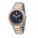 Maserati Herren Uhr, Stile Kollektion, Quarzwerk, Chronograph, aus Edelstahl, Rosegold PVD - R8873642002