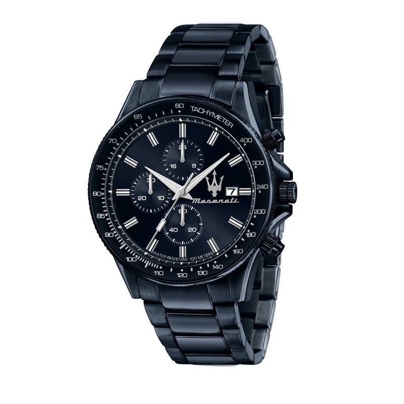 Maserati Time Chronograph Sfida Blue Edition, mit modernem Design blau R8873640023