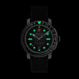 BLACK MARLIN Schwarz 200m Wasserdicht -  Swiss Made