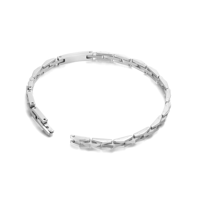 PE COIL SS HARDWARE WINGLOGO SLIM BRACELET