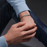 PE COIL SS HARDWARE WINGLOGO SLIM BRACELET