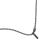 PE CRUZ IPBLACK TEXTURED PENDANT NKL