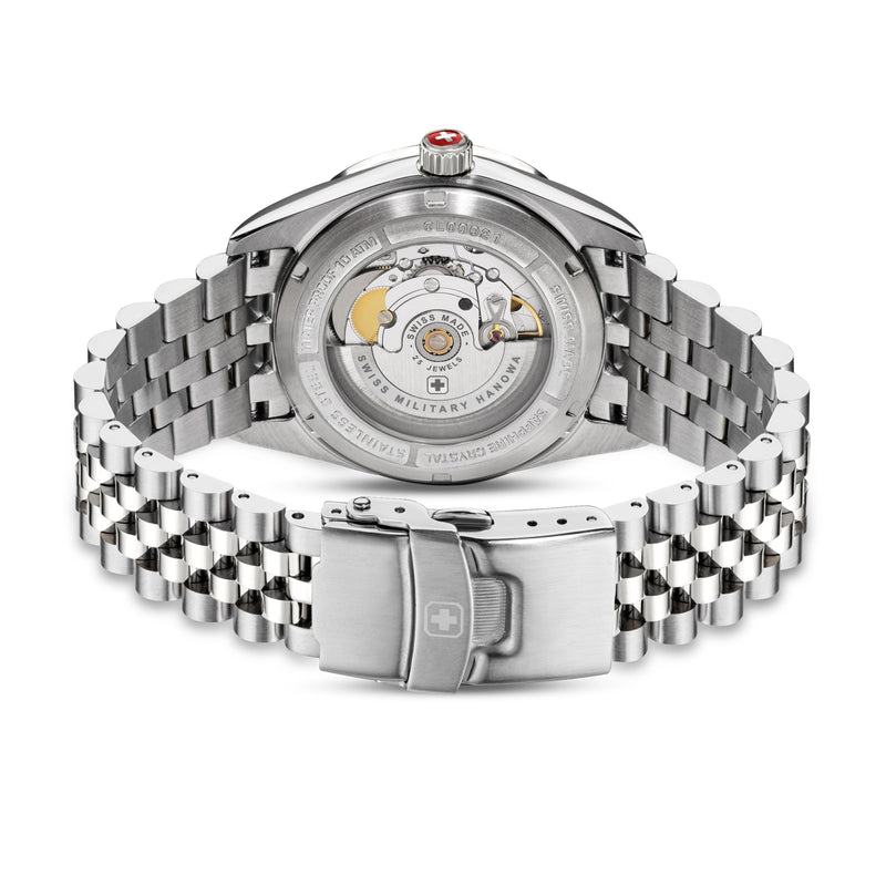 DILIGENTER 41 MM STAINLESS STEEL CASE SILVER COLOR METAL BRACELET