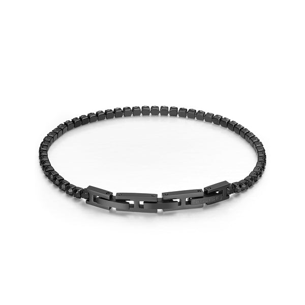 PE FLASH IPBLACK BLKCRYSTAL 3MM TENNIS BRACELET