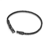 PE FLASH IPBLACK BLKCRYSTAL 3MM TENNIS BRACELET