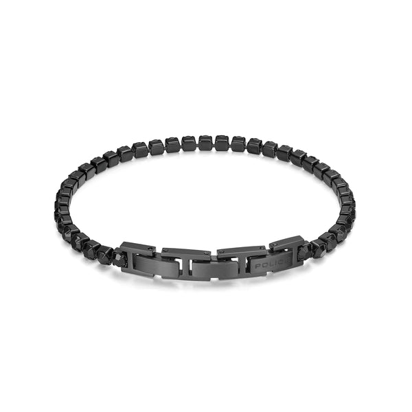 PE FLASH IPBLACK BLKCRYSTAL 4MM TENNIS BRACELET