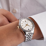 Sussex, 34mm, silber/weiß