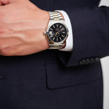 Eastham, 42mm, silbergold/schwarz
