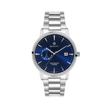 East Hill, 43mm, silber/blau