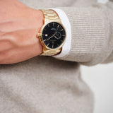 East Hill-IPG, 43mm, gold/schwarz
