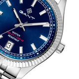 Sussex 44, 43,5mm, silber/blau