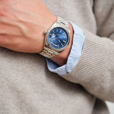 Fairfax, 41mm, silber/blau