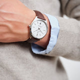 Abington, 41mm, braun/weiß