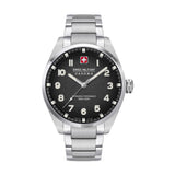 Swiss Military Hanowa Quarzuhr GREYHOUND, SMWGG0001503, Armbanduhr, Herrenuhr, Schweizer Uhr, Saphirglas, Swiss Made, Schwarz