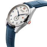 LYNX Leder Blau 40mm - Swiss Made