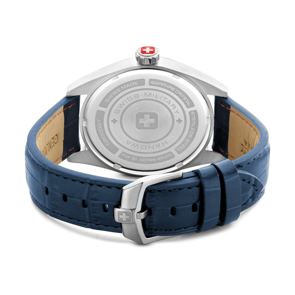 LYNX 42MM CASE BLUE LEATHER STRAP