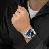 LYNX Blau Edelstahl Herrenuhr Armbanduhr - Swiss Made