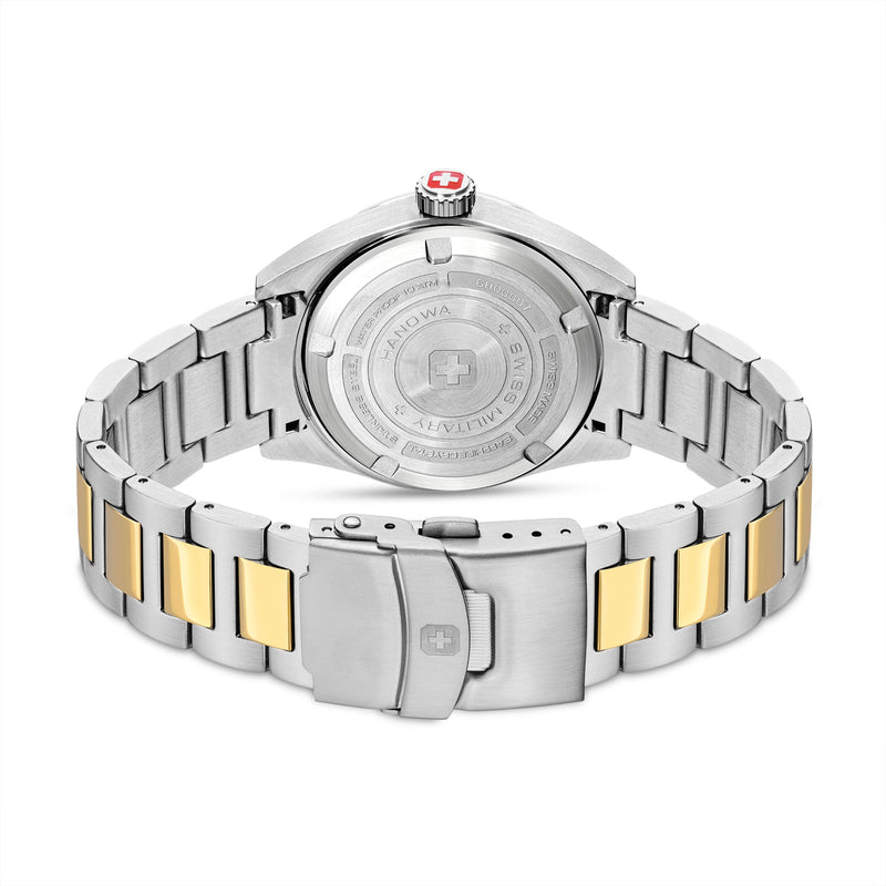 Swiss Military Hanowa Quarzuhr LYNX, SMWGH0000760, Armbanduhr, Herrenuhr, Schweizer Uhr, Datum, Saphirglas, Swiss Made, Grün