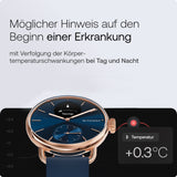 Withings Scanwatch 2 - 38mm Blau | Rosegold + Gratis Withings Lederarmband