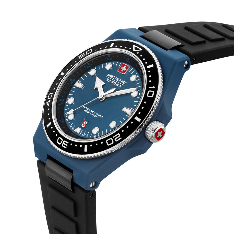 OCEAN PIONEER Ocean Pioneer Blue/Black 42 mm - Swiss Made