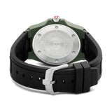 OCEAN PIONEER 45MM GREEN PLATED CASE BLACK COLOR SILICONE STRAP