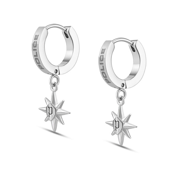 PE OCTOGRAM SS PCREST DROP EARRINGS