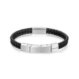 Police Herren Armband Leder Schwarz Edelstahl Herrenarmband Lederkette Lederband Herren Lederarmband Herren Leder