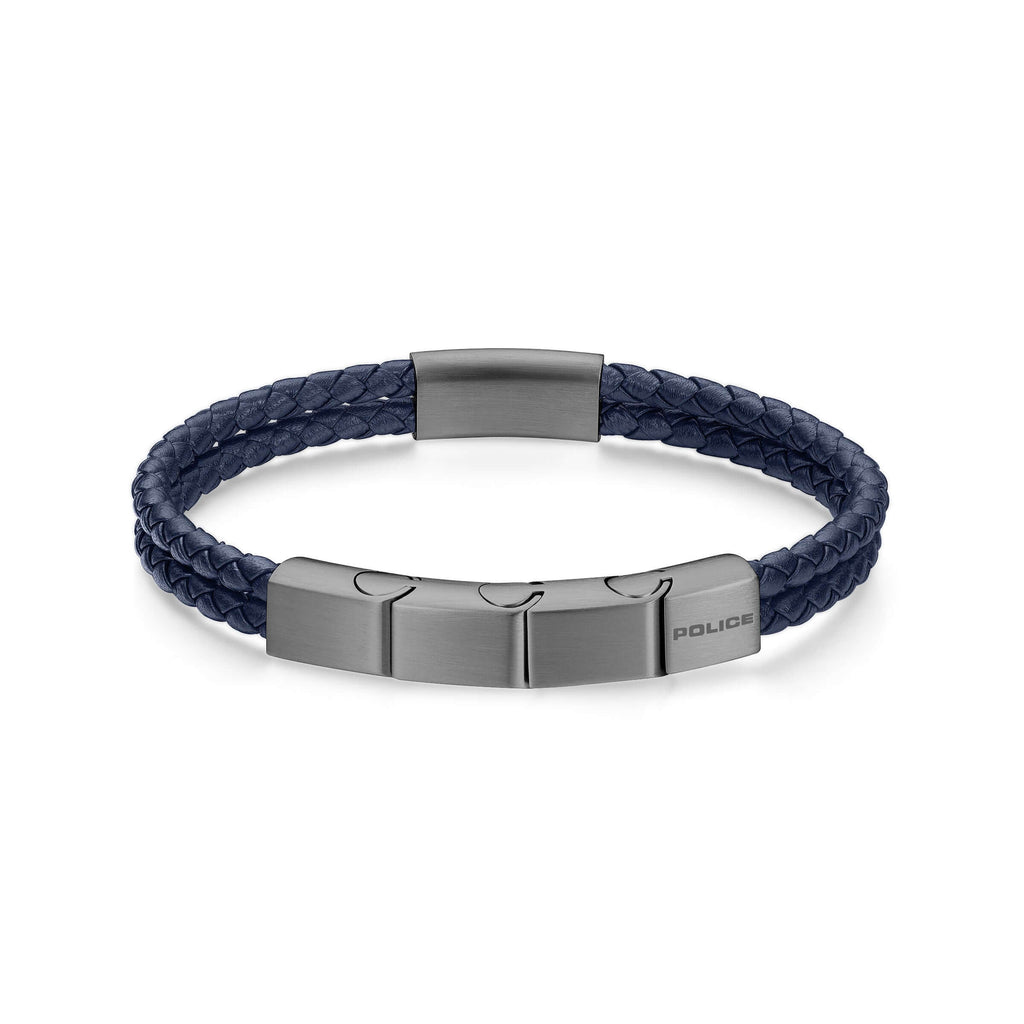 Bracelet Leather Steel Braided Leather Bracelet Steel Clasp Leather Bracelet Leather Bracelet