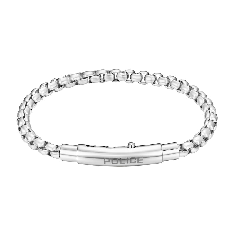 Police Herren Armband Silber Edelstahl 20 cm Kette Gliederkette Schmuck Herrenarmband Silberkette Herrenkette