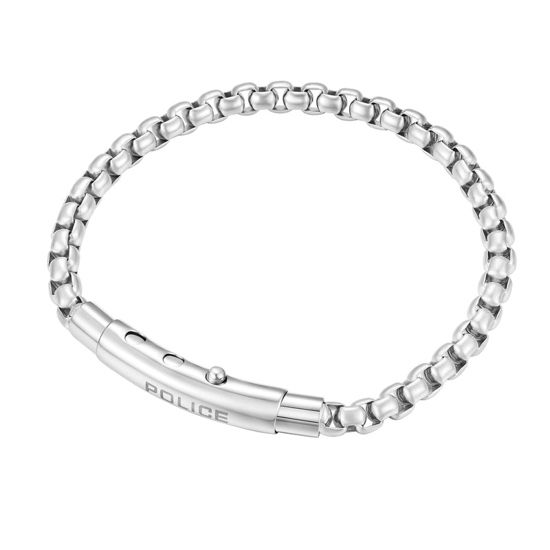 Police Men's Bracelet Silver Stainless Steel 20 cm Chain Link Chain Jewelry Men's Bracelet Silver Chain Men's Chain