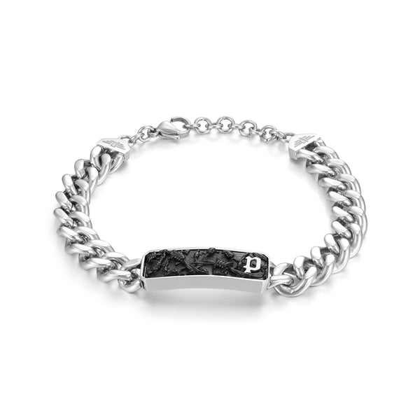 Police Men's Curb Bracelet Stainless Steel Wire PEAGB0033801