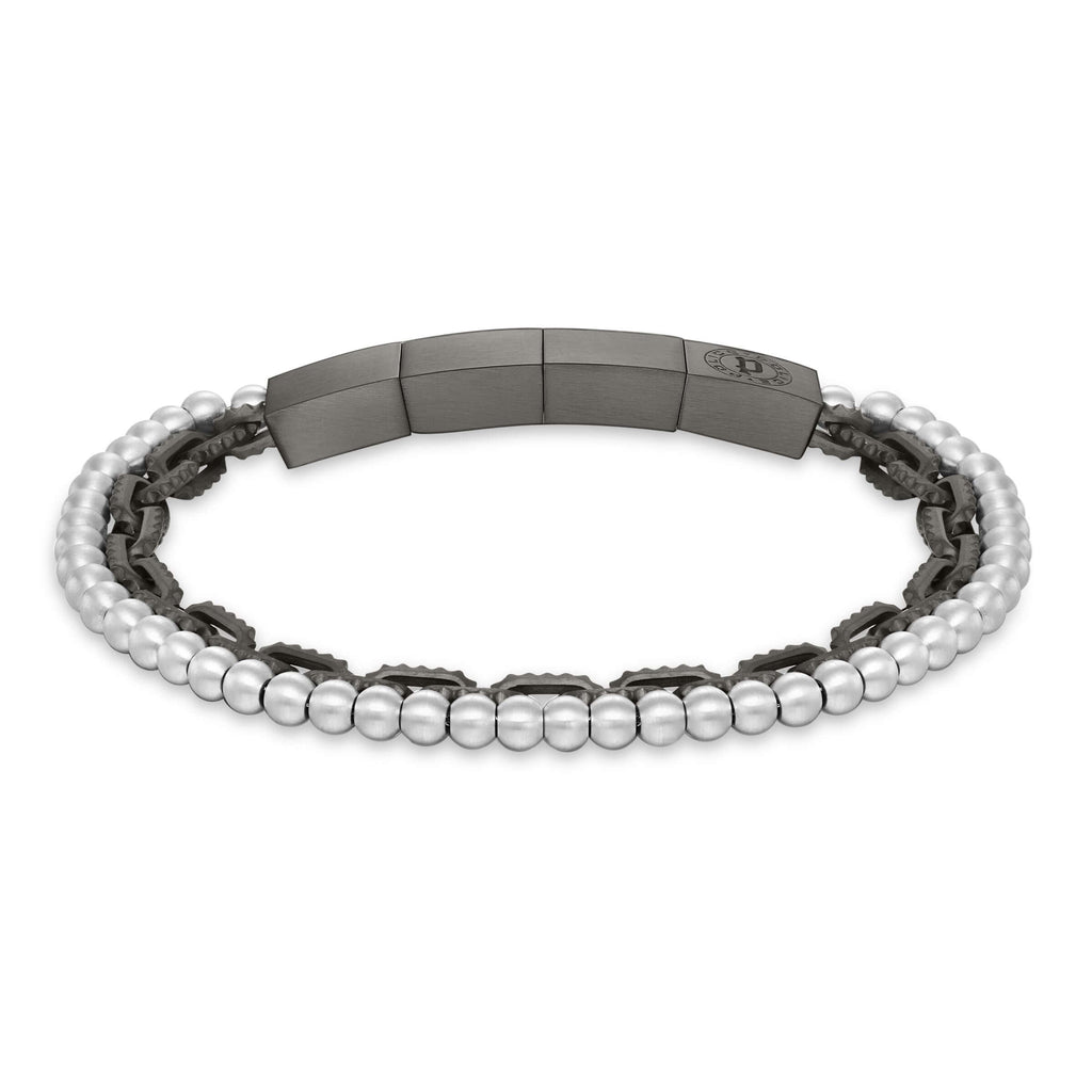Bracelet Silver Black Stainless Steel Chain Bracelet Chain Jewelry Bracelet