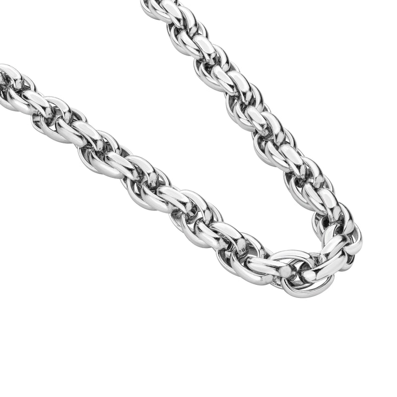 Police Men's Chain Necklace Silver 50 cm Stainless Steel Chain Collar Jewelry Men's Chain