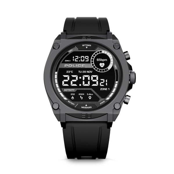 Police men's watch silicone black Police My.Avatar Smartwatch UPON0000102