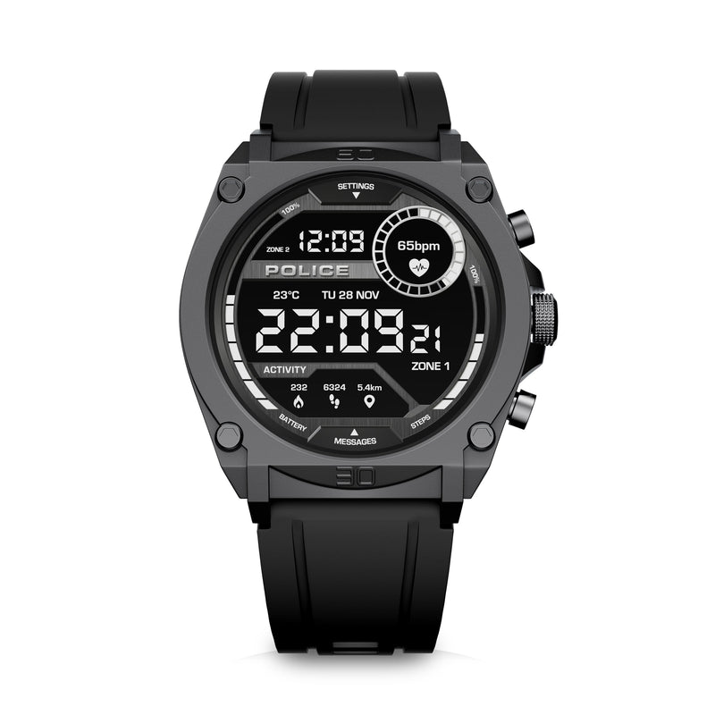 Police Herrenuhr Silikon schwarz Police My.Avatar Smartwatch UPON0000102