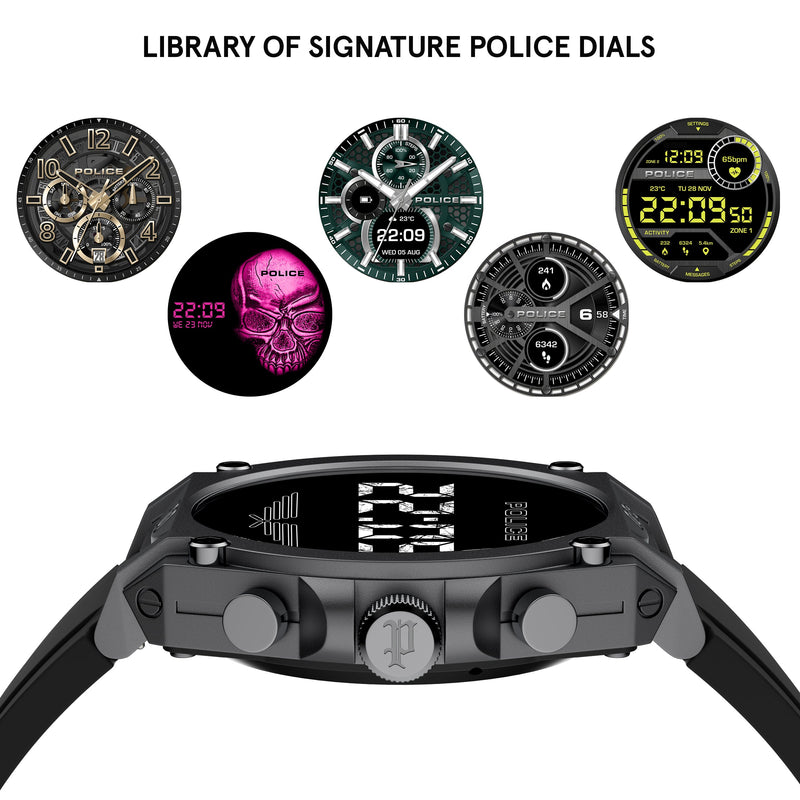 Police Herrenuhr Silikon schwarz Police My.Avatar Smartwatch UPON0000102