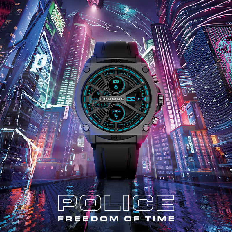 Police Herrenuhr Silikon schwarz Police My.Avatar Smartwatch UPON0000102