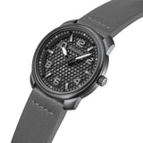 Police Herren Armbanduhr Analog Leder Schwarz/Grau 44mm Herrenuhr Chronograph Quarz Armbänder Uhren