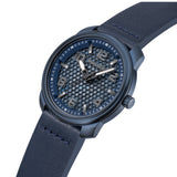 Police Men's Watch Chronograph Leather Blue 42mm - Men's Watch Chronograph Leather Wristwatch