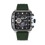 Police Men's Wristwatch Analogue Chronograph Green Black 44mm Men's Watch Bracelets Watches Men's Watch Leather Watch Men's Watch Leather Bracelet