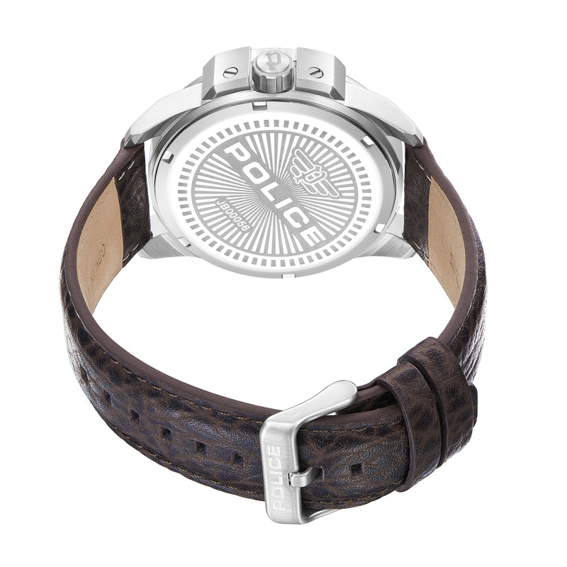 URBAN STAINLESS STEEL  SILVER COLOR GENUINE LEATHER